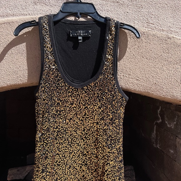 Robert Rodriguez gold sequence top size small - Picture 8 of 17